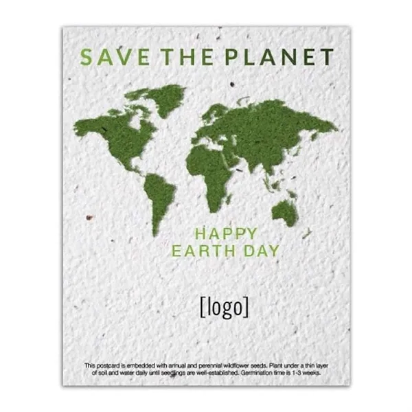 Earth Day seed paper post card.... from ASI 40646 Bloomin Promotions / Bloomin' Promotions™