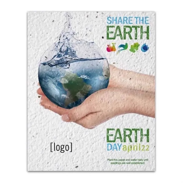 Earth Day seed paper post card.... from ASI 40646 Bloomin Promotions / Bloomin' Promotions™