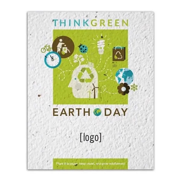 Earth Day seed paper post card.... from ASI 40646 Bloomin Promotions / Bloomin' Promotions™