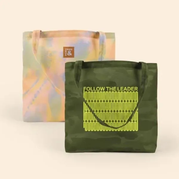 Two-handled tote with a gusset that measures 19" x 14" x... from ASI 74710 Numo