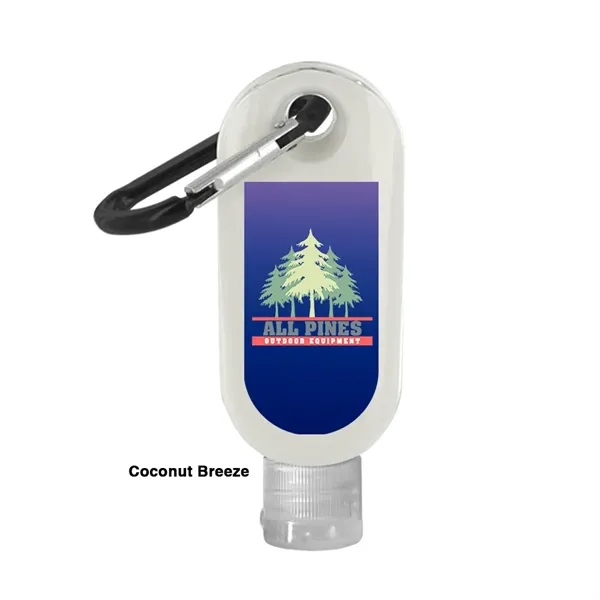 1.9 oz. SPF 30 sunscreen bottle with carabiner.... from ASI 39552 BEL Promo
