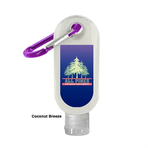 1.9 oz. SPF 30 sunscreen bottle with carabiner.... from ASI 39552 BEL Promo