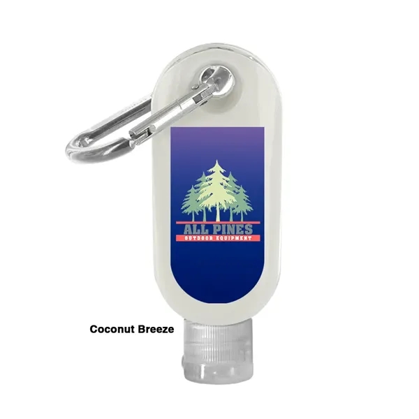 1.9 oz. SPF 30 sunscreen bottle with carabiner.... from ASI 39552 BEL Promo