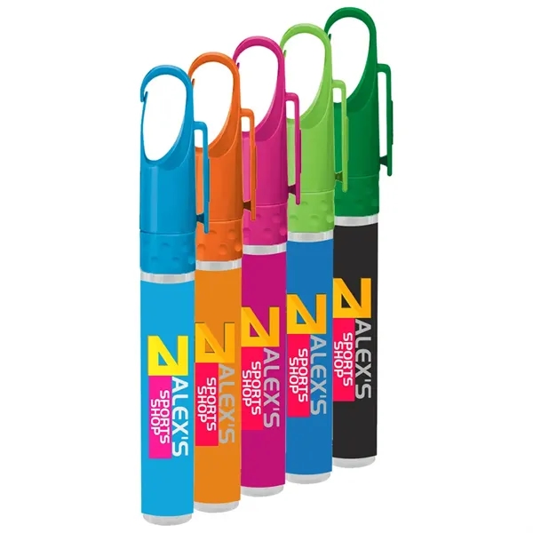 10mL. pen sanitizers with 62% alcohol and approximately 80 sprays.... from ASI 39552 BEL Promo