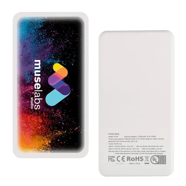 UL-listed power bank with a 10,000mAh capacity, passthrough charging, & foreign... from ASI 61966 HPG / OrigAudio