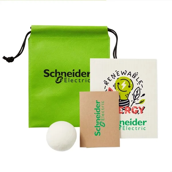 Sustainable starter kit with dryer balls, dish cloth and bees wrap,... from ASI 63549 Jornik Manufacturing Corp