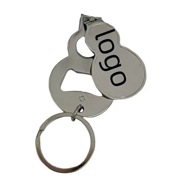 Multi-function gourd shaped nail clipper with bottle opener and keychain with... from ASI 37218 Athena Promo (tm)