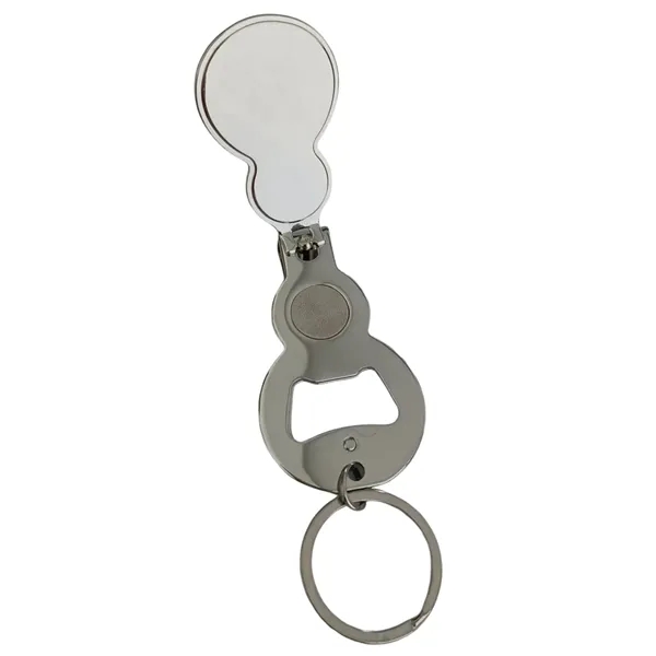 Multi-function gourd shaped nail clipper with bottle opener and keychain with... from ASI 37218 Athena Promo (tm)