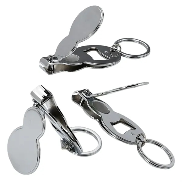 Multi-function gourd shaped nail clipper with bottle opener and keychain with... from ASI 37218 Athena Promo (tm)