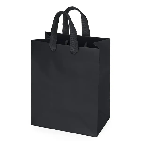 Premium-weight matte-laminated bag with woven handles and fold-over top.... from ASI 37940 Bag Makers Inc