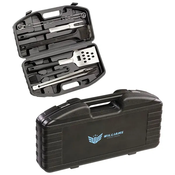 9-Piece Stainless Steel BBQ Set with Hardshell Case... from ASI 36730 Ariel Premium Supply Inc