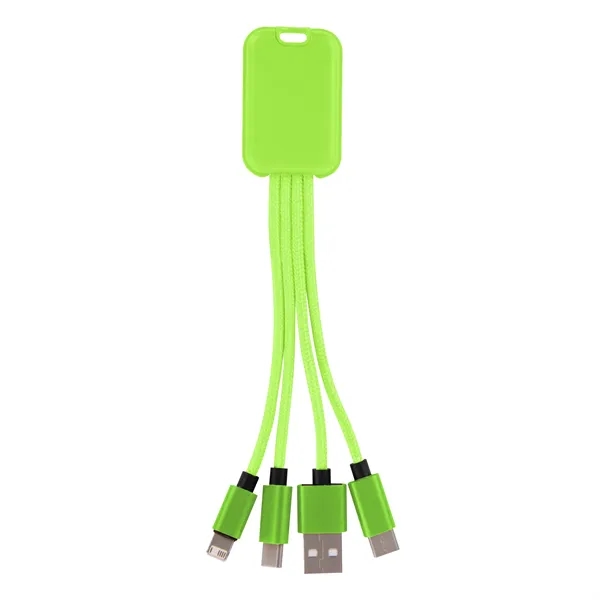 4-in-1 charging buddy, compatible with Apple® 8-Pin, Micro USB and Type-C... from ASI 61125 Hit Promotional Products / Hit®