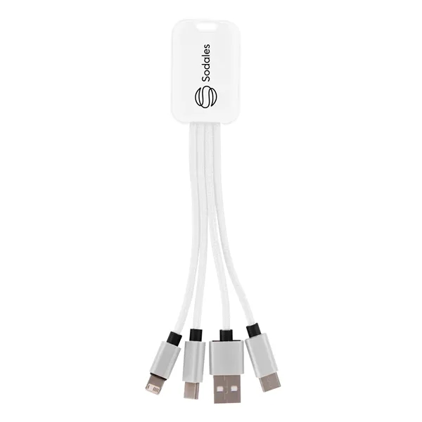 4-in-1 charging buddy, compatible with Apple® 8-Pin, Micro USB and Type-C... from ASI 61125 Hit Promotional Products / Hit®