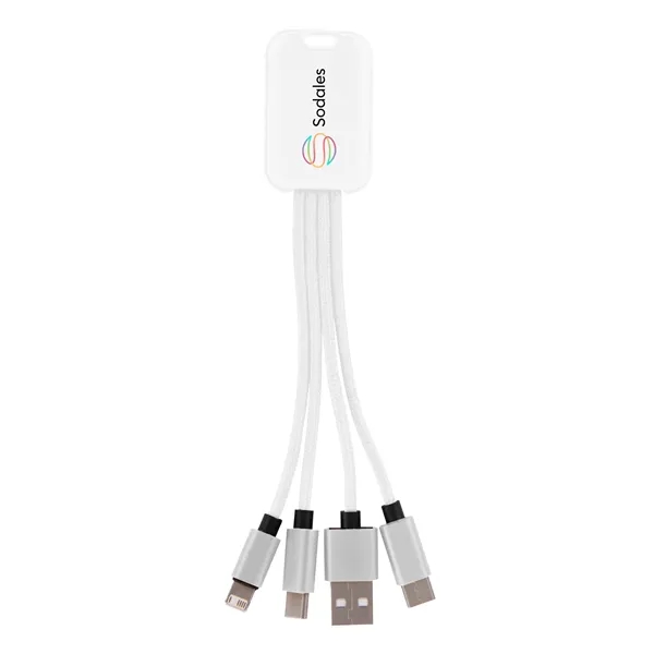 4-in-1 charging buddy, compatible with Apple® 8-Pin, Micro USB and Type-C... from ASI 61125 Hit Promotional Products / Hit®