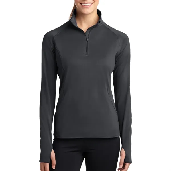Women's jacket with a brushed backing, moisture control, chin guard, cadet... from ASI 61125 Hit Promotional Products