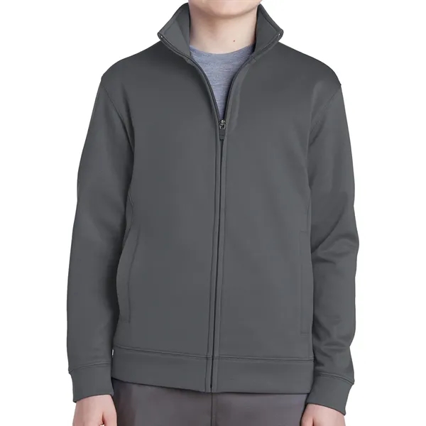 Youth fleece full-zip jacket with anti-static and moisture-wicking fabric.... from ASI 61125 Hit Promotional Products / Hit®