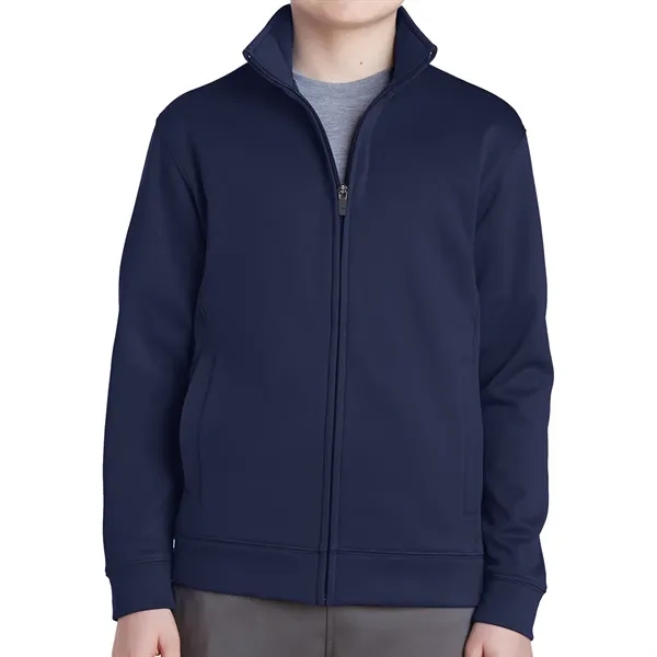 Youth fleece full-zip jacket with anti-static and moisture-wicking fabric.... from ASI 61125 Hit Promotional Products / Hit®