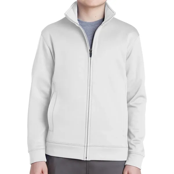 Youth fleece full-zip jacket with anti-static and moisture-wicking fabric.... from ASI 61125 Hit Promotional Products / Hit®