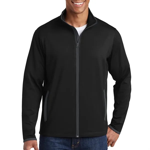 Sport-Tek® Sport-Wick® Stretch Contrast Full-Zip Jacket... from ASI 61125 Hit Promotional Products / Hit®
