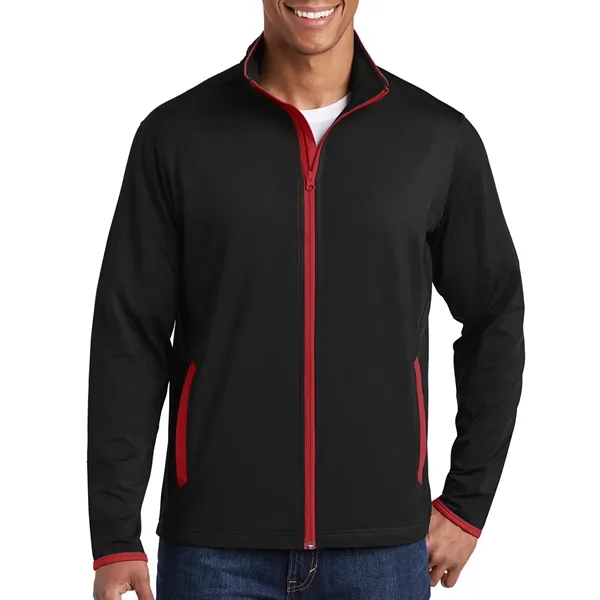 Sport-Tek® Sport-Wick® Stretch Contrast Full-Zip Jacket... from ASI 61125 Hit Promotional Products / Hit®