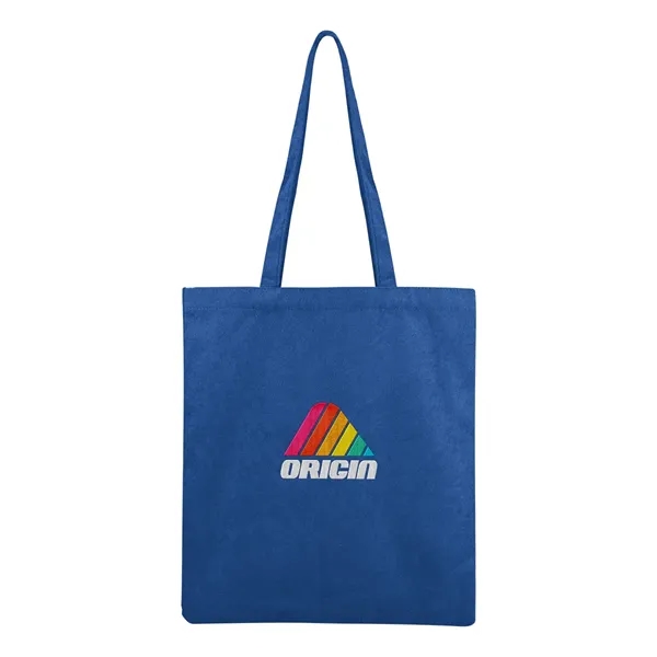 Tote bag with terry fabric front face, white cotton backing and... from ASI 61125 Hit Promotional Products / Hit®
