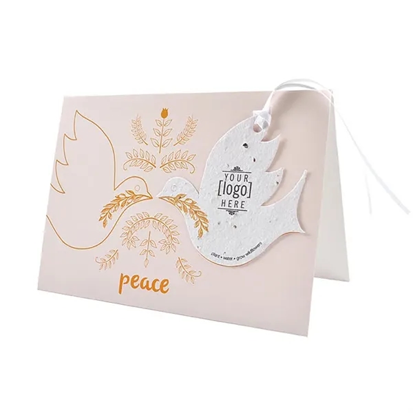 Earth friendly holiday printed ornament card, with envelope.... from ASI 40646 Bloomin Promotions / Bloomin' Promotions™