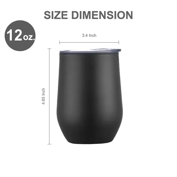12 oz. Stainless Coffee Stemless Wine Tumbler w/ Lid.... from ASI 39820 Opusline (Benmex) / Opus Line