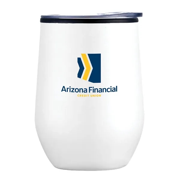 12 oz. Stainless Coffee Stemless Wine Tumbler w/ Lid.... from ASI 39820 Opusline (Benmex) / Opus Line