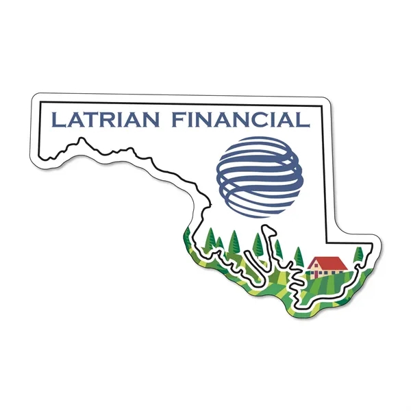 Maryland stock shape state magnet that's flexible, non-toxic, 35 mil, and... from ASI 54040 Fey Promo / Magna-Tel by Fey