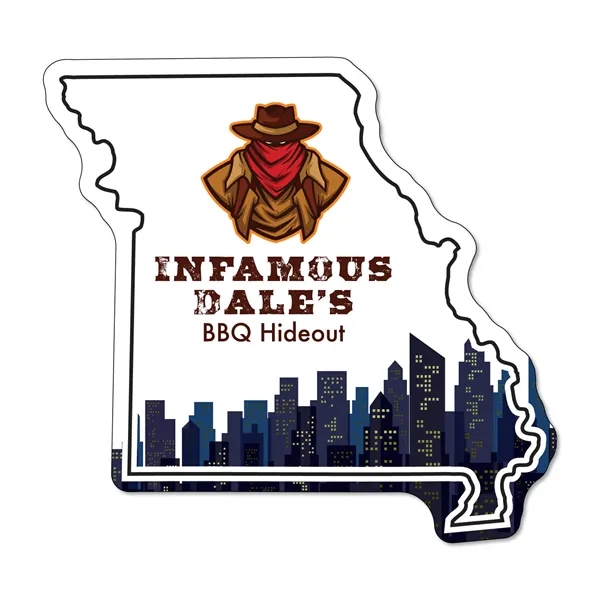 2.75"H x 2.91"W Missouri State non-toxic 35 mil thick, magnet with... from ASI 54040 Fey Promo / Magna-Tel by Fey