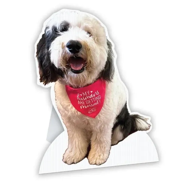 Corrugated Plastic Standee Sign... from ASI 77280 Pepco Poms / Pepco Poms