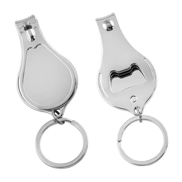 Multifunction water-drop shape nail clipper keychain with built-in opener and full... from ASI 37218 Athena Promo (tm)