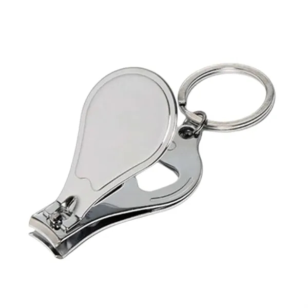 Multifunction water-drop shape nail clipper keychain with built-in opener and full... from ASI 37218 Athena Promo (tm)