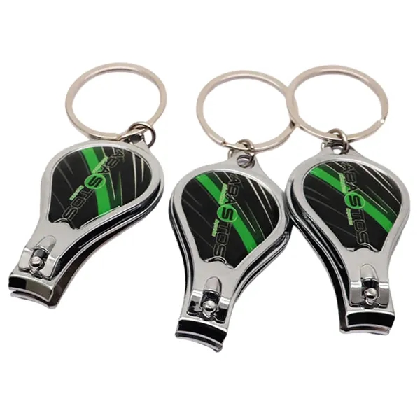 Multifunction water-drop shape nail clipper keychain with built-in opener and full... from ASI 37218 Athena Promo (tm)