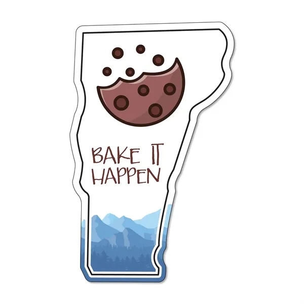 3.59"H x 2.27"W Vermont State shaped non-toxic, 35 mil, made in... from ASI 54040 Fey Promo / Magna-Tel by Fey