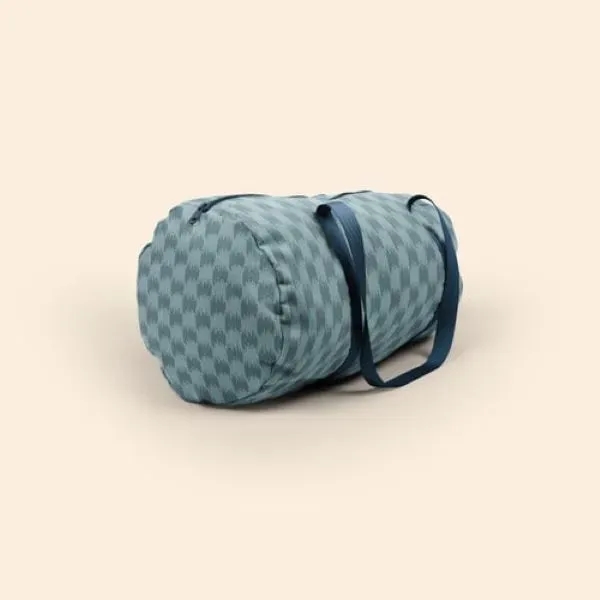 A canvas, barrel body Darling Duffel. It has a huge imprint... from ASI 74710 Numo