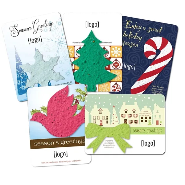 Gift pack features a recycled info card and plantable piece of... from ASI 40646 Bloomin Promotions / Bloomin' Promotions™