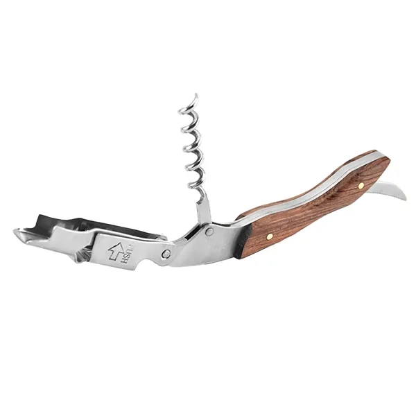 Foldable 3-in-1 corkscrew wine bottle opener with beer bottle opener and... from ASI 37218 Athena Promo (tm)