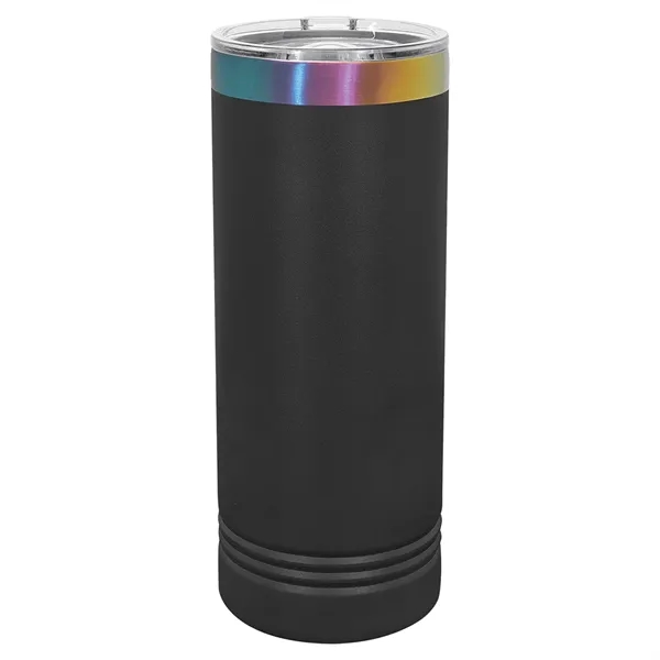Ion-Plated laser-engraved insulated skinny tumbler. Comes with a lid.... from ASI 45795 Colorguppy Printing