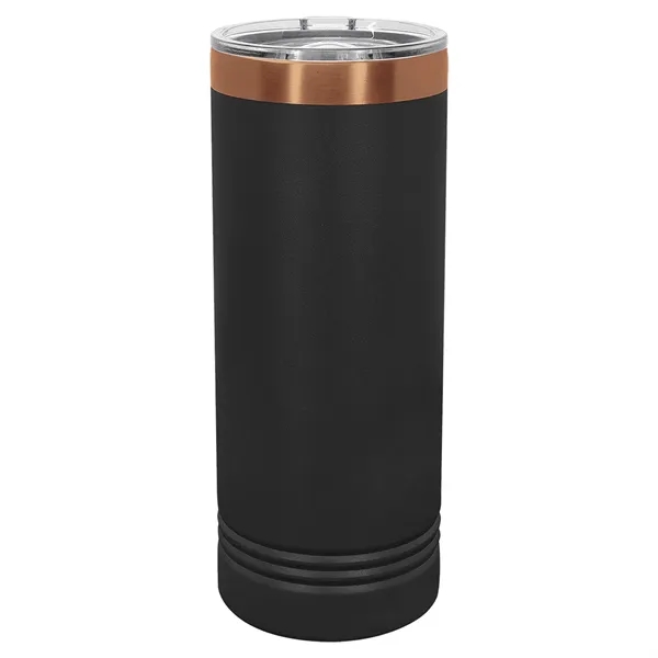 Ion-Plated laser-engraved insulated skinny tumbler. Comes with a lid.... from ASI 45795 Colorguppy Printing