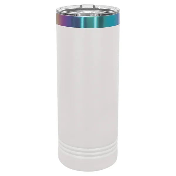 Ion-Plated laser-engraved insulated skinny tumbler. Comes with a lid.... from ASI 45795 Colorguppy Printing