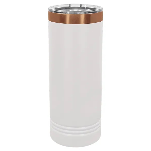Ion-Plated laser-engraved insulated skinny tumbler. Comes with a lid.... from ASI 45795 Colorguppy Printing