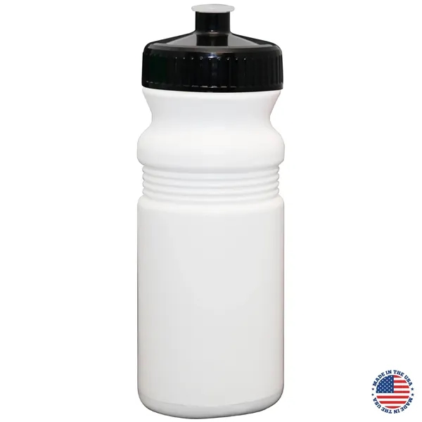 20 oz. USA-Made White Sport Bottle with Push-Pull Lid... from ASI 80060 VisionUSA