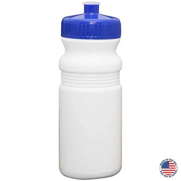 20 oz. USA-Made White Sport Bottle with Push-Pull Lid... from ASI 80060 VisionUSA