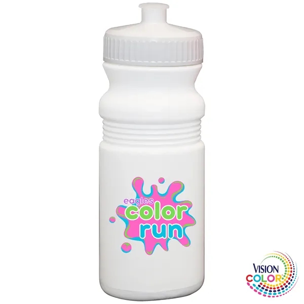 20 oz. USA-Made White Sport Bottle with Push-Pull Lid... from ASI 80060 VisionUSA