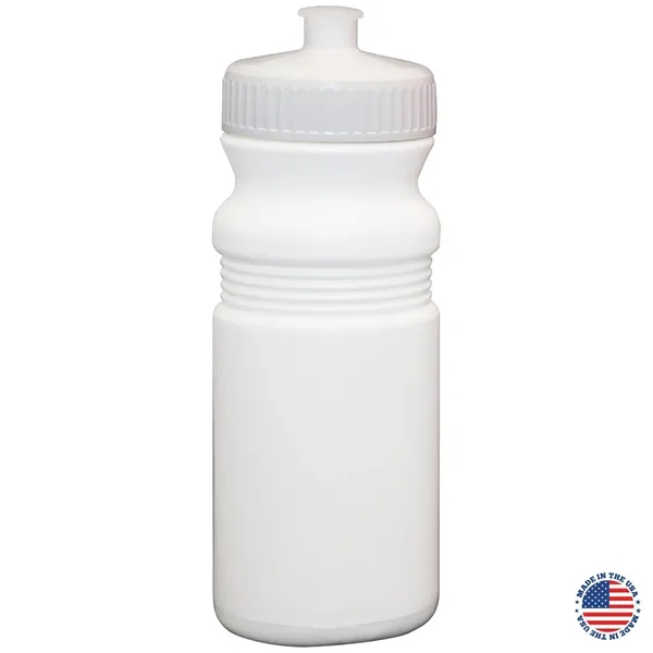 20 oz. USA-Made White Sport Bottle with Push-Pull Lid... from ASI 80060 VisionUSA