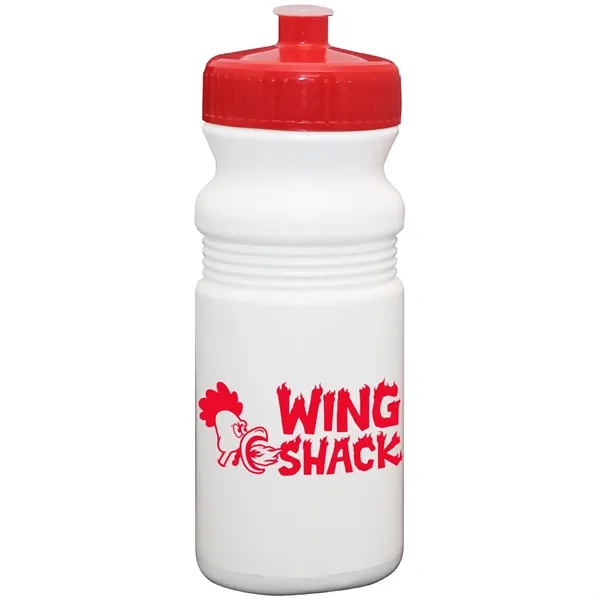 20 oz. USA-Made White Sport Bottle with Push-Pull Lid... from ASI 80060 VisionUSA