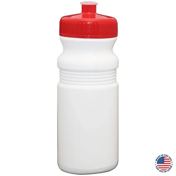 20 oz. USA-Made White Sport Bottle with Push-Pull Lid... from ASI 80060 VisionUSA