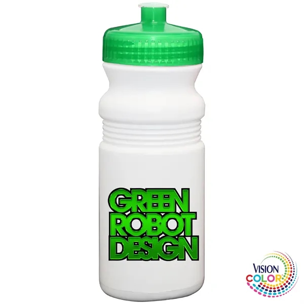 20 oz. USA-Made White Sport Bottle with Push-Pull Lid... from ASI 80060 VisionUSA