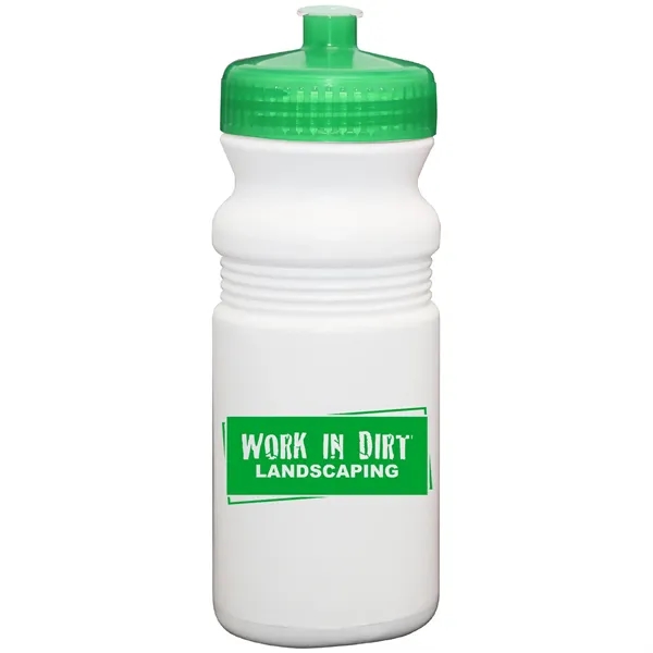 20 oz. USA-Made White Sport Bottle with Push-Pull Lid... from ASI 80060 VisionUSA